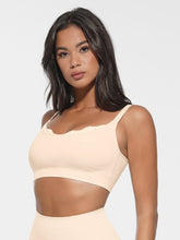 Glattes Spitzen-Bralette - Weiß